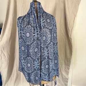 2/$20 Simply Noelle Patterned Rectangular Scarf with Tassels